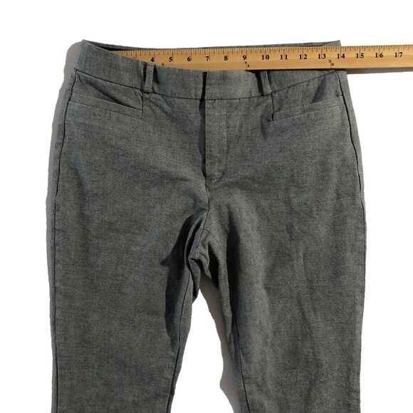 Banana Republic Pants Womens Size 4 Gray Sloan Fit  Tapered Ankle Crop - Picture 3 of 10